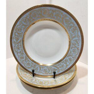 Limoges Charles Field Haviland Pascale 9 1/8" Large Rimmed Soup Bowls Set Of 3